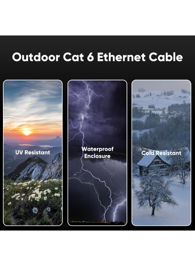 Aztech كابل إيثرنت AZTECH Cat6 305م 23AWG CCA كابل شبكة LAN بالجملة أبيض، سرعة عالية 1Gbps 250MHz كابل إنترنت لجهاز التوجيه ومفتاح لوحة التوصيل وكاميرات المراقبة للمكتب والمنزل - Image 3